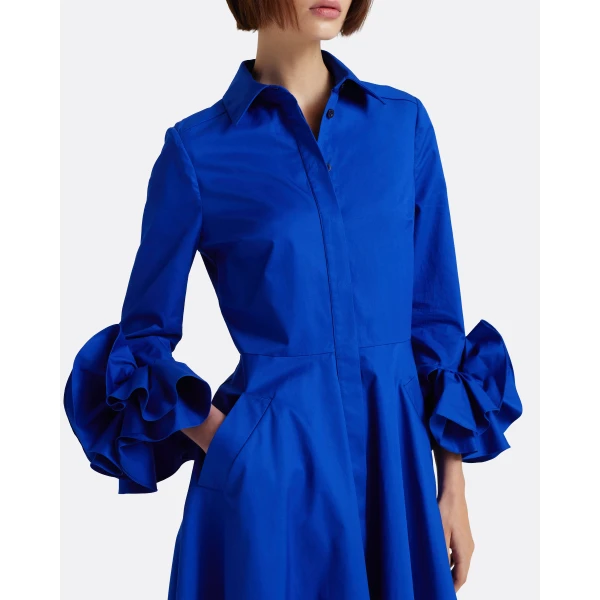Safiyaa Belisse Midi Dress in Marrakech - Dresses - Demi-Couture Evening Wear at Luxury Shoes 