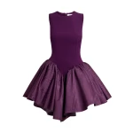 Safiyaa Camille Mini Dress in Currant - Dresses - Demi-Couture Evening Wear at Luxury Shoes 