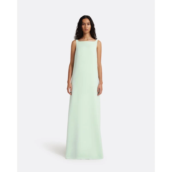 Safiyaa Cielle Long Dress in Sea Glass - Dresses - Demi-Couture Evening Wear at Luxury Shoes 