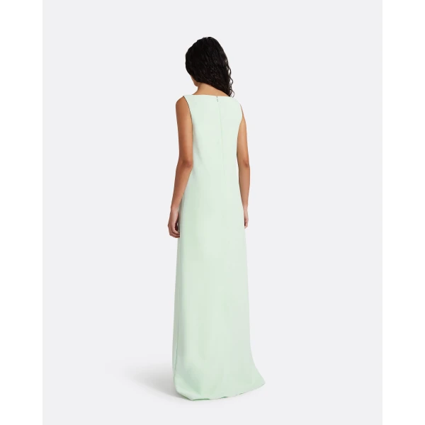 Safiyaa Cielle Long Dress in Sea Glass - Dresses - Demi-Couture Evening Wear at Luxury Shoes 