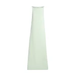 Safiyaa Cielle Long Dress in Sea Glass - Dresses - Demi-Couture Evening Wear at Luxury Shoes 