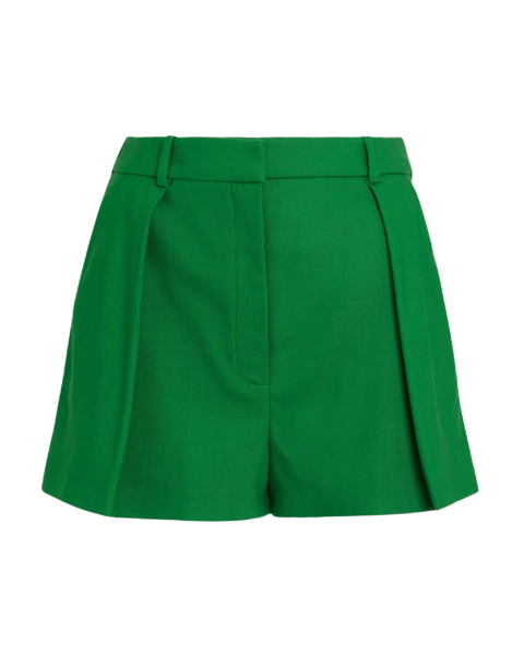Safiyaa Cierra Shorts in Blade Green - Shorts - Demi-Couture Evening Wear at Luxury Shoes 