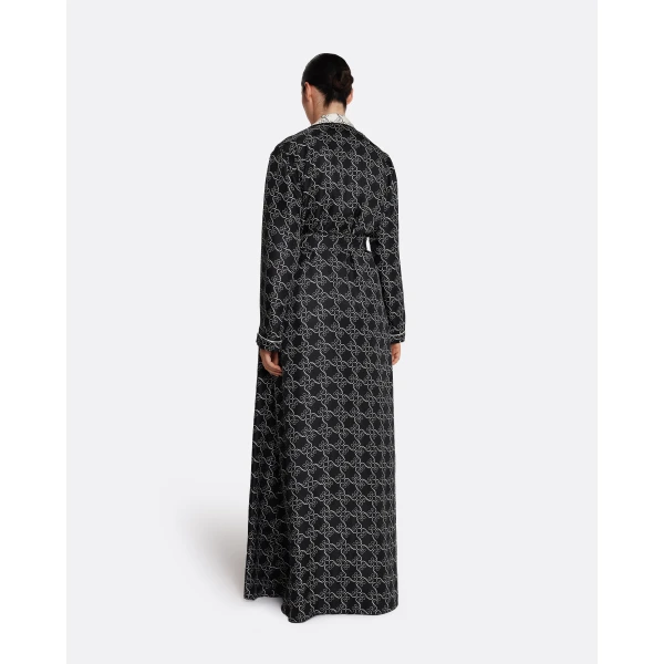 Safiyaa Fiorella Jacket in Ecru on Black - Jackets - Demi-Couture Evening Wear at Luxury Shoes 