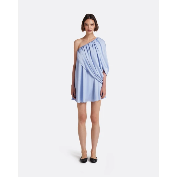 Safiyaa Flourine Mini Dress in Soft Sky - Dresses - Demi-Couture Evening Wear at Luxury Shoes 