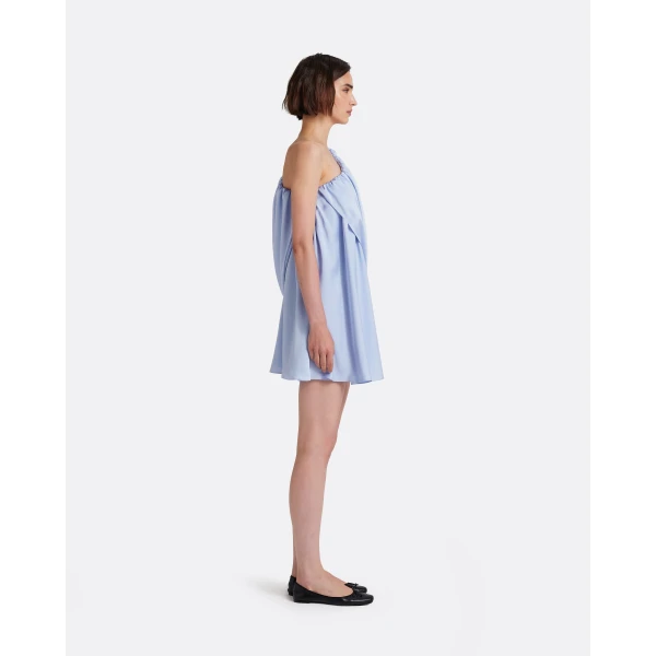 Safiyaa Flourine Mini Dress in Soft Sky - Dresses - Demi-Couture Evening Wear at Luxury Shoes 