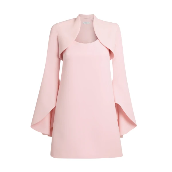 Safiyaa Fran Harness with Areli Mini Dress in Lychee - Dresses - Demi-Couture Evening Wear at Luxury Shoes 