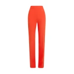 Safiyaa Goldie Trousers in Apple Red - Pants - Demi-Couture Evening Wear at Luxury Shoes 