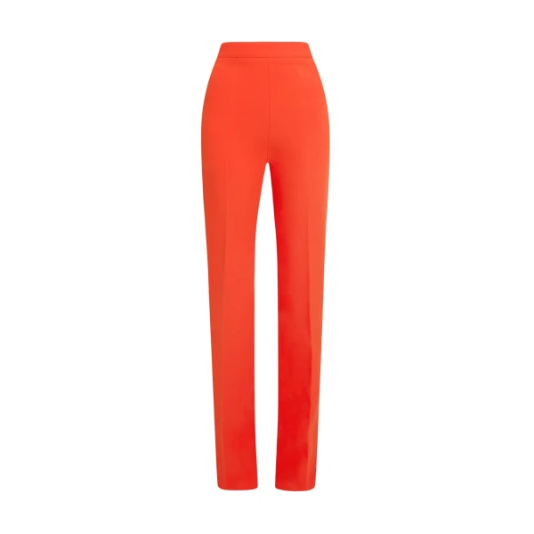 Safiyaa Goldie Trousers in Apple Red - Pants - Demi-Couture Evening Wear at Luxury Shoes 