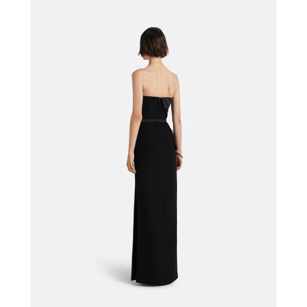 Safiyaa Kasia Long Dress in Black - Dresses - Demi-Couture Evening Wear at Luxury Shoes 