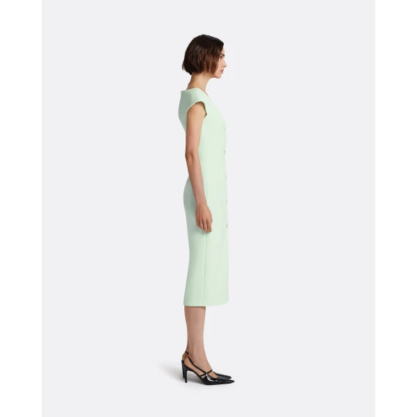 Safiyaa Klea Midi Dress in Sea glass - Dresses - Demi-Couture Evening Wear at Luxury Shoes 