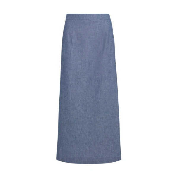 Safiyaa Kyoto Skirt in Blue Blend - Skirts - Demi-Couture Evening Wear at Luxury Shoes 