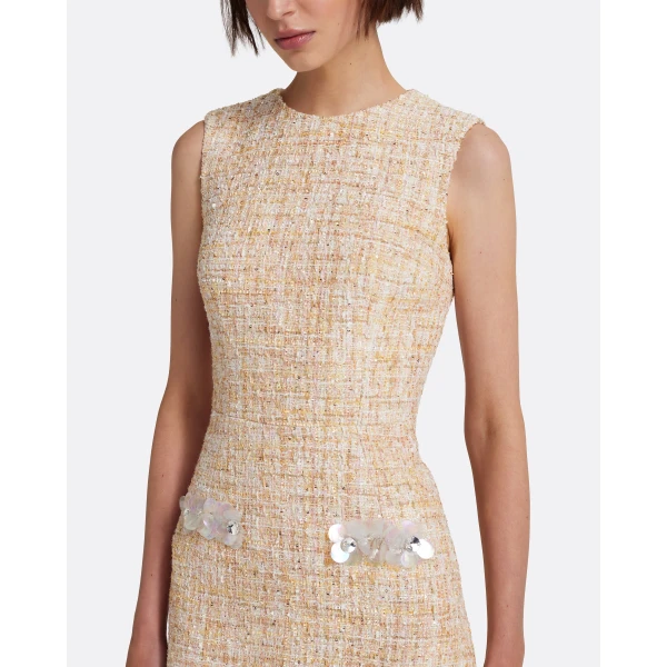 Safiyaa Laurette Mini Dress in Tweed - Dresses - Demi-Couture Evening Wear at Luxury Shoes 