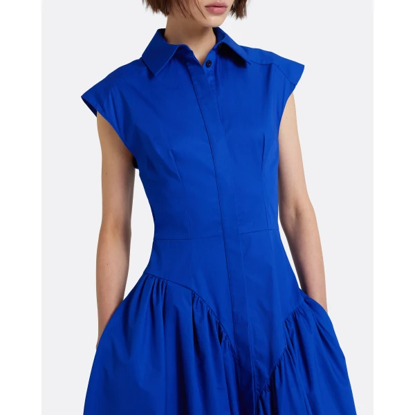 Safiyaa Ludavine Midi Dress in Marrakech - Dresses - Demi-Couture Evening Wear at Luxury Shoes 