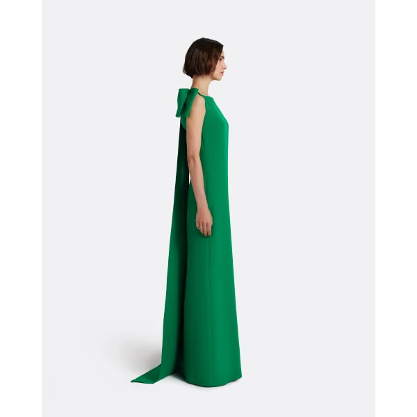 Safiyaa Mallory Long Dress in Jewel Green - Dresses - Demi-Couture Evening Wear at Luxury Shoes 