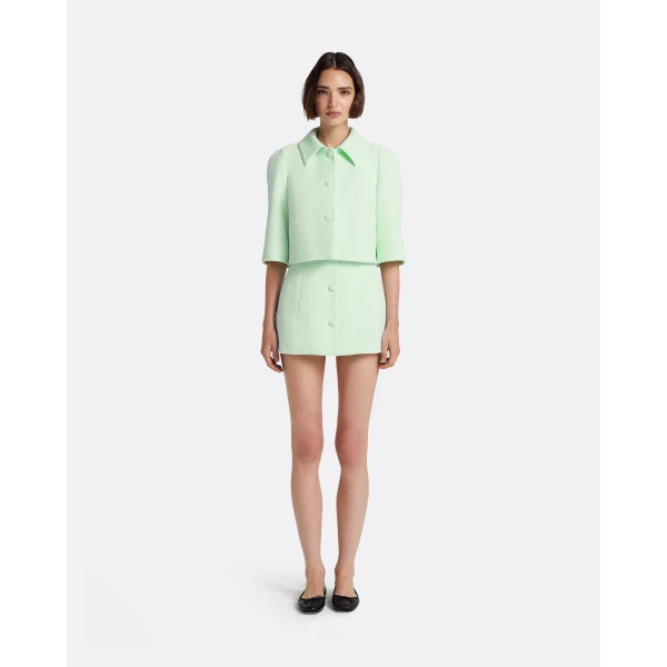 Safiyaa Marci Jacket in Sea Glass - Jackets - Demi-Couture Evening Wear at Luxury Shoes 