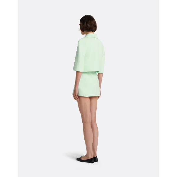 Safiyaa Marci Jacket in Sea Glass - Jackets - Demi-Couture Evening Wear at Luxury Shoes 