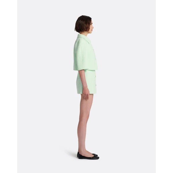 Safiyaa Marci Jacket in Sea Glass - Jackets - Demi-Couture Evening Wear at Luxury Shoes 