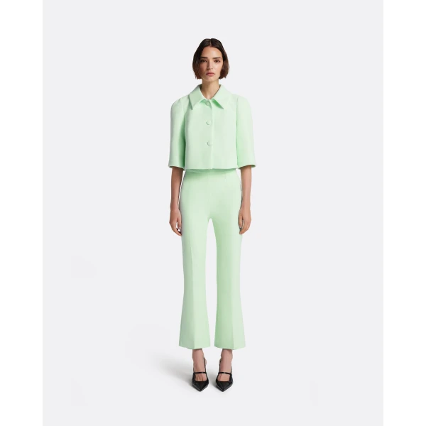 Safiyaa Mari Trouser in Sea Glass - Pants - Demi-Couture Evening Wear at Luxury Shoes 