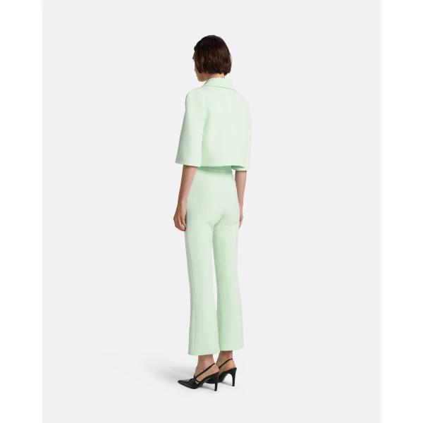 Safiyaa Mari Trouser in Sea Glass - Pants - Demi-Couture Evening Wear at Luxury Shoes 