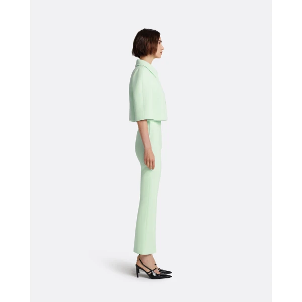 Safiyaa Mari Trouser in Sea Glass - Pants - Demi-Couture Evening Wear at Luxury Shoes 