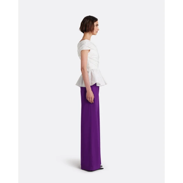 Safiyaa Melanie Top in Ivory - Tops - Demi-Couture Evening Wear at Luxury Shoes 
