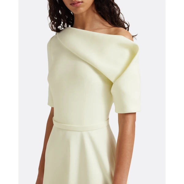 Safiyaa Melinda Midi Dress in Sorbet - Dresses - Demi-Couture Evening Wear at Luxury Shoes 