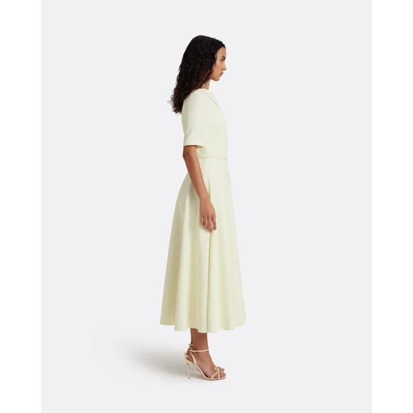 Safiyaa Melinda Midi Dress in Sorbet - Dresses - Demi-Couture Evening Wear at Luxury Shoes 