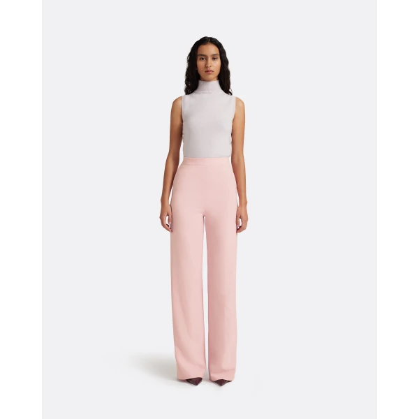 Safiyaa Orla Trousers In Lychee - Pants - Demi-Couture Evening Wear at Luxury Shoes 