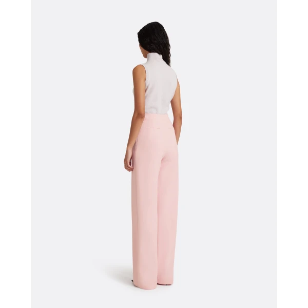 Safiyaa Orla Trousers In Lychee - Pants - Demi-Couture Evening Wear at Luxury Shoes 