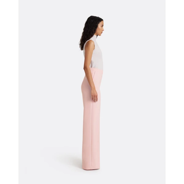 Safiyaa Orla Trousers In Lychee - Pants - Demi-Couture Evening Wear at Luxury Shoes 