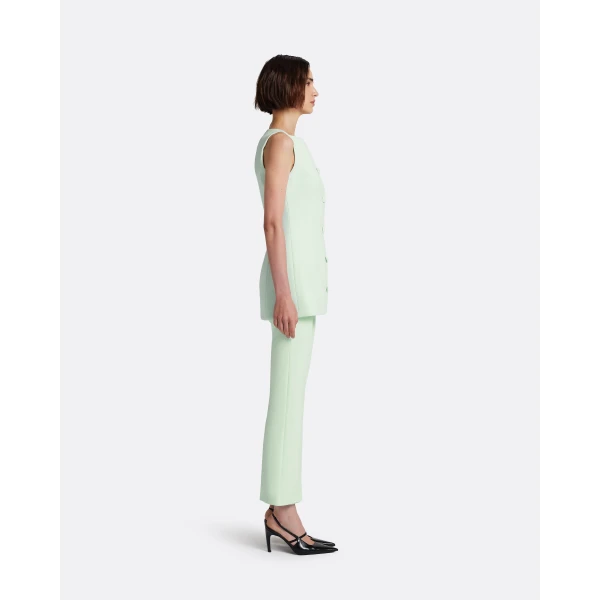 Safiyaa Robbie Top in Sea Glass - Tops - Demi-Couture Evening Wear at Luxury Shoes 