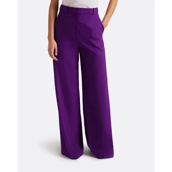 Safiyaa Touca Trouser in Currant - Pants - Demi-Couture Evening Wear at Luxury Shoes 
