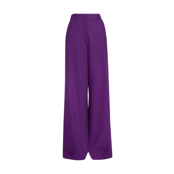Safiyaa Touca Trouser in Currant - Pants - Demi-Couture Evening Wear at Luxury Shoes 