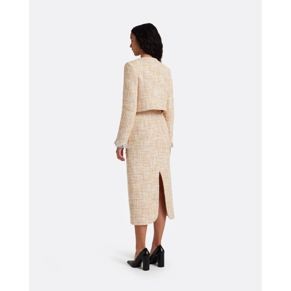 Safiyaa Virgina Skirt in Tweed - Skirts - Demi-Couture Evening Wear at Luxury Shoes 