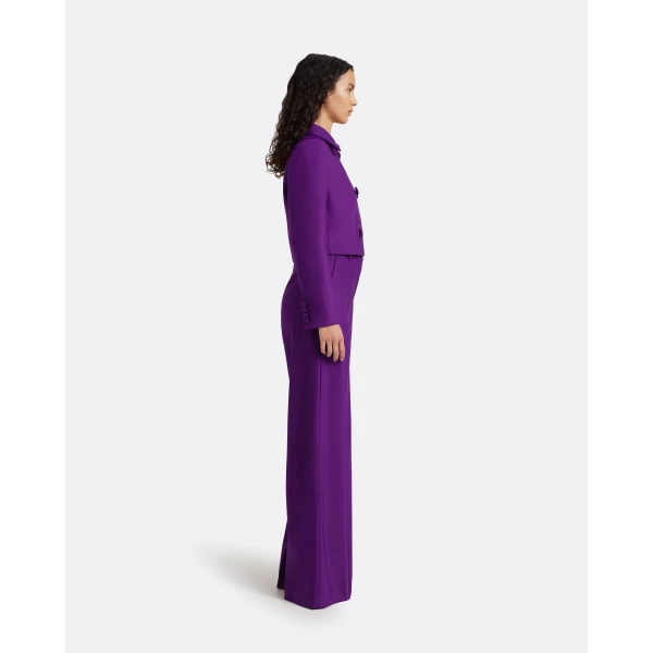 Safiyaa Yui Jacket in Currant - Jackets - Demi-Couture Evening Wear at Luxury Shoes 