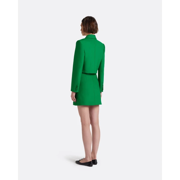 Safiyaa Yuki Skirt in Blade Green - Skirts - Demi-Couture Evening Wear at Luxury Shoes 