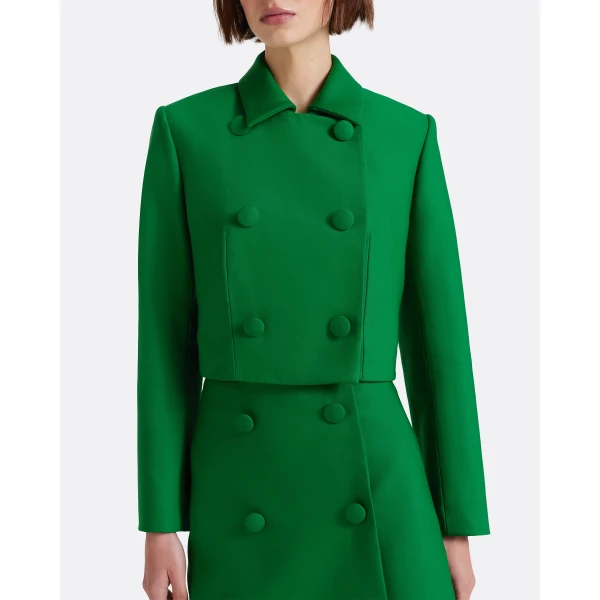Safiyaa Yuki Skirt in Blade Green - Skirts - Demi-Couture Evening Wear at Luxury Shoes 