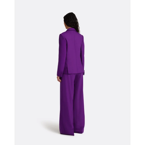 Safiyaa Yvette Jacket in Currant - Jackets - Demi-Couture Evening Wear at Luxury Shoes 