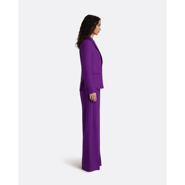 Safiyaa Yvette Jacket in Currant - Jackets - Demi-Couture Evening Wear at Luxury Shoes 