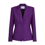 Safiyaa Yvette Jacket in Currant - Jackets - Demi-Couture Evening Wear at Luxury Shoes 