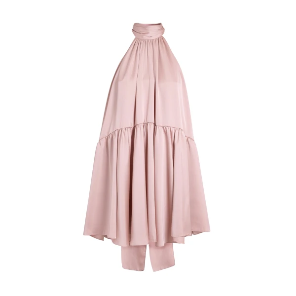Safiyaa Zeila Mini Dress in Ballet Pink - Dresses - Demi-Couture Evening Wear at Luxury Shoes 