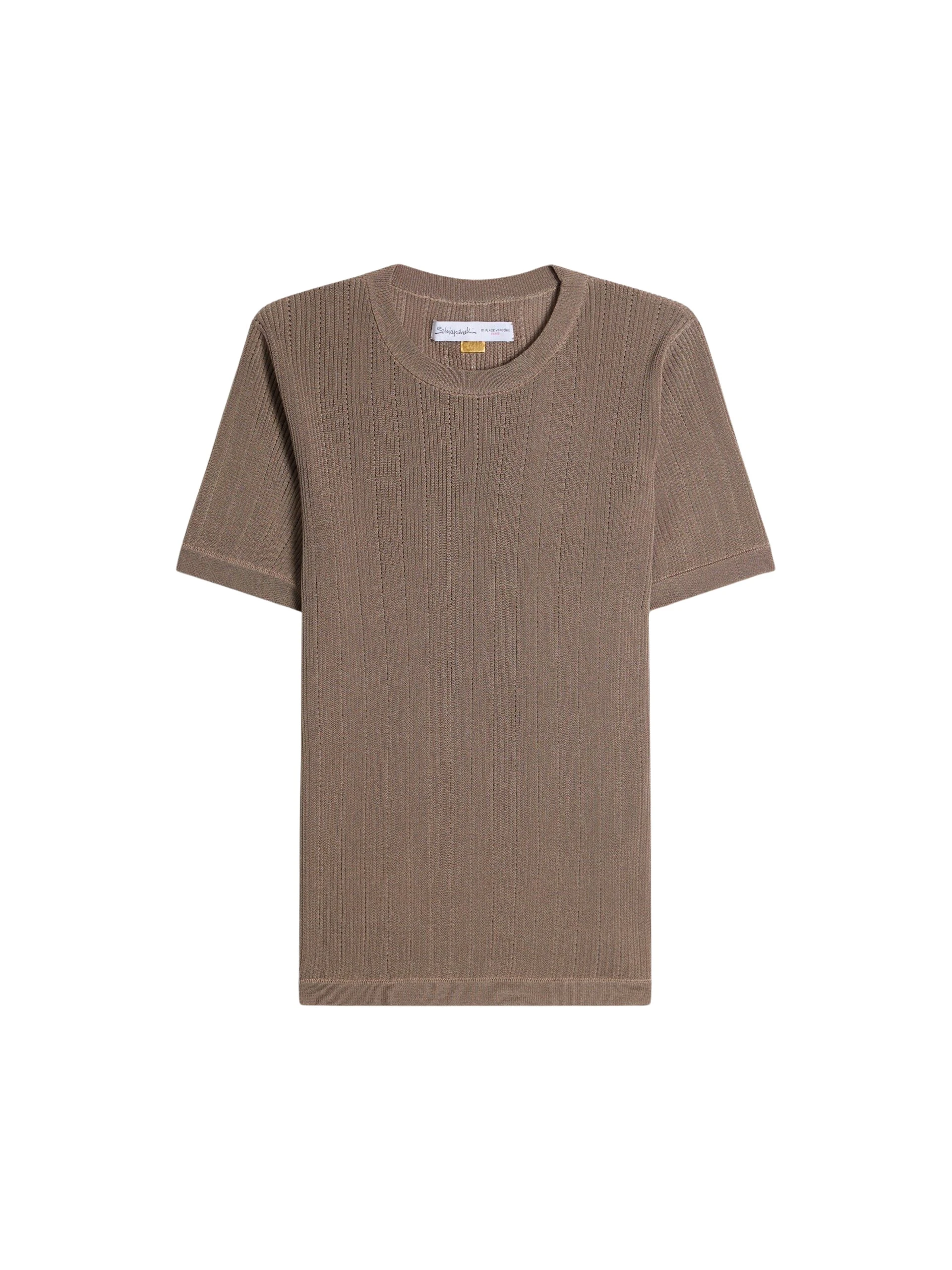 Schiaparelli-Schiaparelli-Short-Sleeved-Jumper-scaled31216_nobg Schiaparelli Schiaparelli Short-Sleeved Jumper Knitwear in Schiaparelli Authentic Luxury Fashion at Luxury Shoes