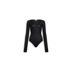 Alaïa Second Skin Cashmere Bodysuit - ALAÏA Tops - Laser Cut Luxury - Shop at Luxury Shoes 