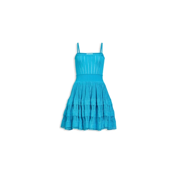 Alaïa Shiny Crinoline Dress - ALAÏA Dresses - Laser Cut Luxury - Shop at Luxury Shoes 