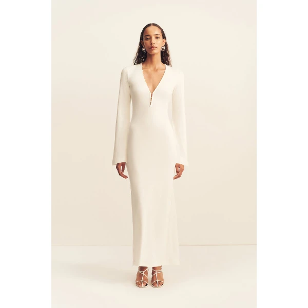 Shona Joy Aby Plunged Jersey Maxi Dress - Dresses - Australian Luxury Eventwear at Luxury Shoes 