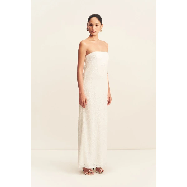 Shona Joy Amerie Strapless Maxi Dress - Dresses - Australian Luxury Eventwear at Luxury Shoes 