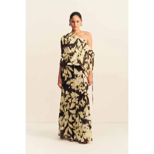 Shona Joy Benny Off Shoulder Blouson Maxi Dress - Dresses - Australian Luxury Eventwear at Luxury Shoes 