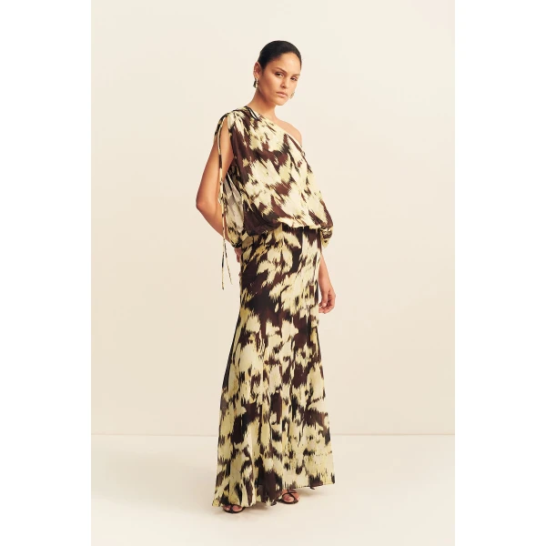 Shona Joy Benny Off Shoulder Blouson Maxi Dress - Dresses - Australian Luxury Eventwear at Luxury Shoes 