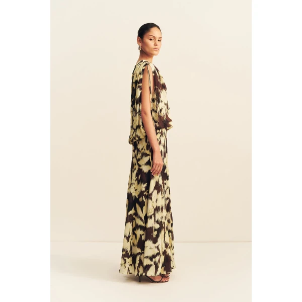 Shona Joy Benny Off Shoulder Blouson Maxi Dress - Dresses - Australian Luxury Eventwear at Luxury Shoes 