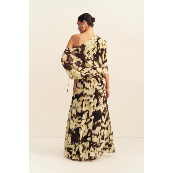Shona Joy Benny Off Shoulder Blouson Maxi Dress - Dresses - Australian Luxury Eventwear at Luxury Shoes 